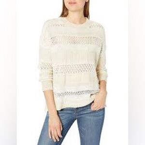 LC Lauren Conrad Multi-texture Lace and Crochet Sweater.  NWOT-Size S